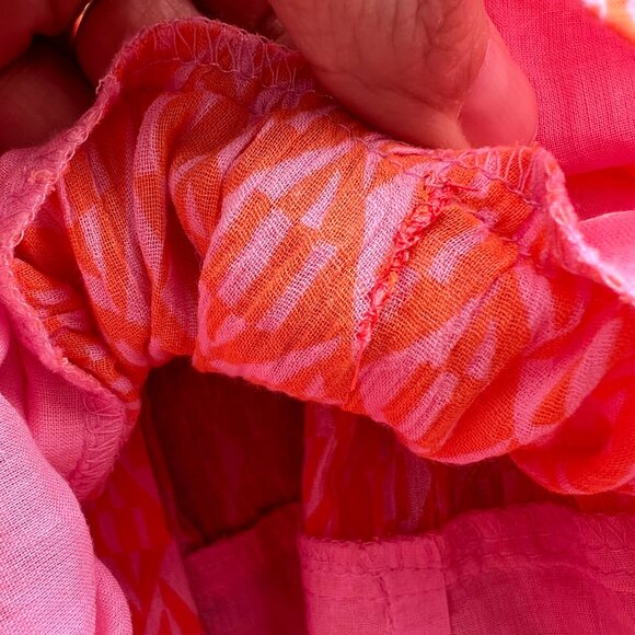 🆕 Free People | Rillo Orange Long Sleeve Mini Shirt Dress | S - Picture 15 of 16